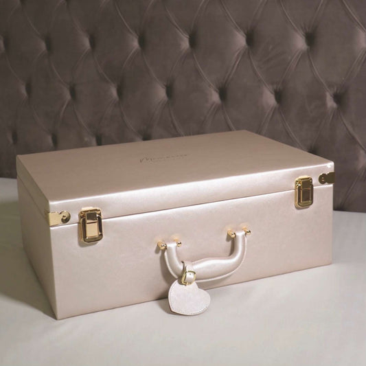 Large limited edition Inwords Gifting wedding memory keepsake in soft pearl color, designed to preserve special wedding moments.