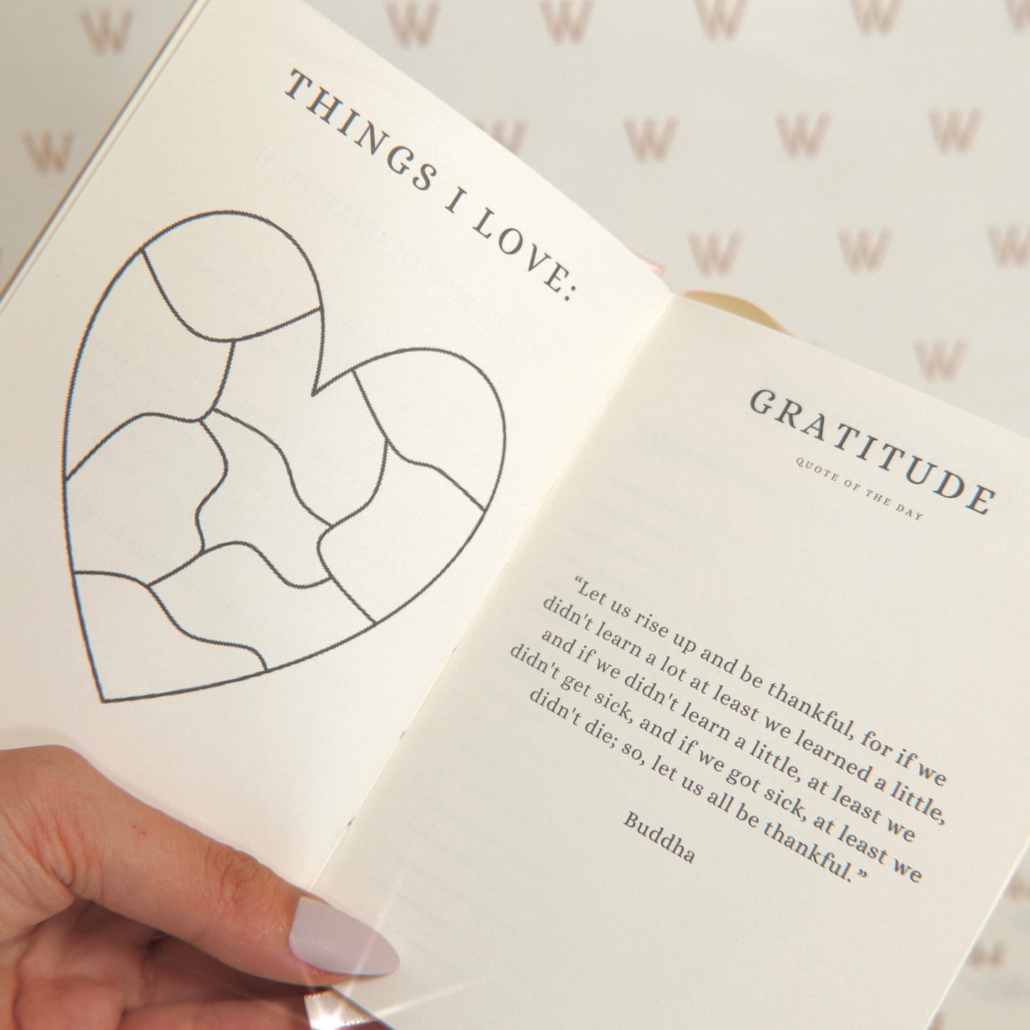 Inwords Gifting gratitude journal with sunshine design, a notebook for daily reflections and positive thoughts.