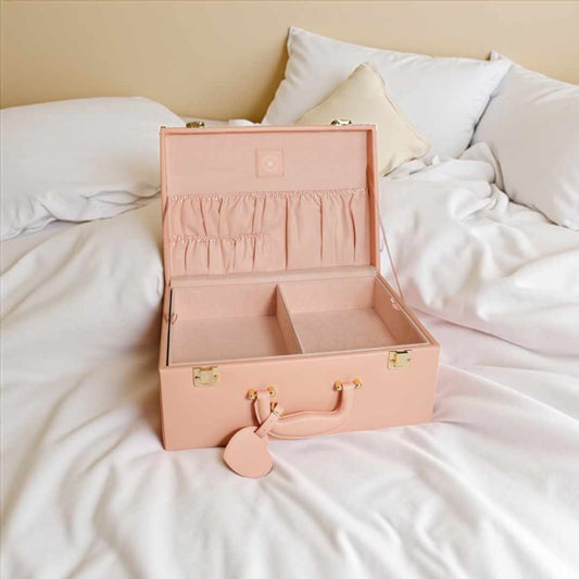 Pink Inwords Gifting Petite Memory Keepsafe box with intricate design, perfect for storing cherished keepsakes.