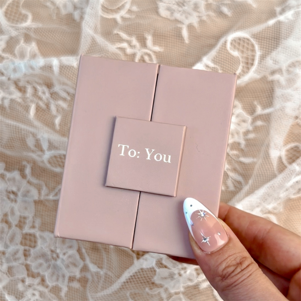 Inwords Gifting The Forever Letter keyring with a silver-tone finish and engraved personalized message on a keychain.