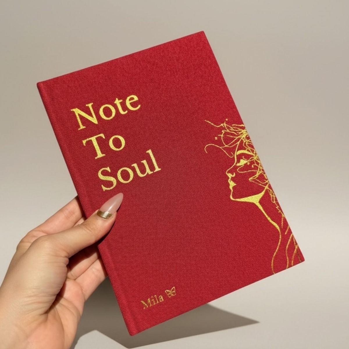 Inwords Gifting Note to Soul Notebook with soft cover, featuring elegant design and lined pages for personal journaling or notes.