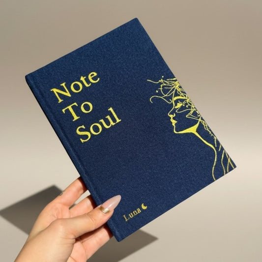 Inwords Gifting Note to Soul Notebook with soft leather cover and lined pages, ideal for journaling and personal reflections.