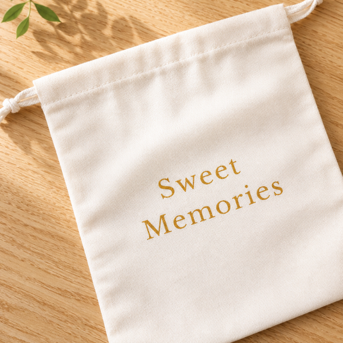 Set of four Inwords Gifting The Memory Keeper pouches with colorful designs, ideal for organizing keepsakes and small items.