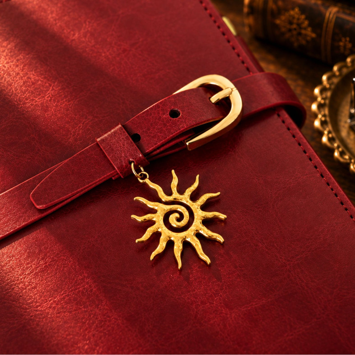 Burgundy Inwords Gifting Mémoire Journal with hardcover and embossed design, ideal for personal reflection or gifting.