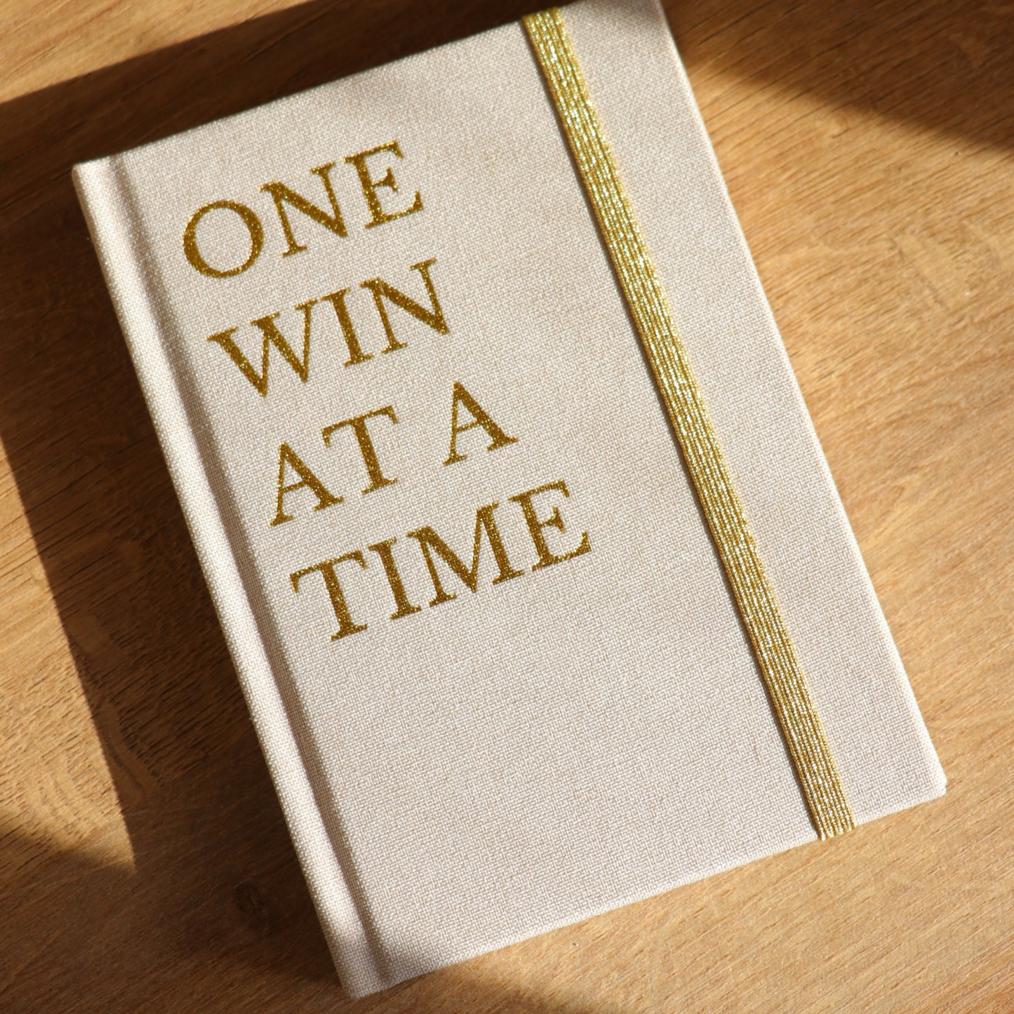 One Win at a Time journal with linen hardcover – thoughtful gift idea