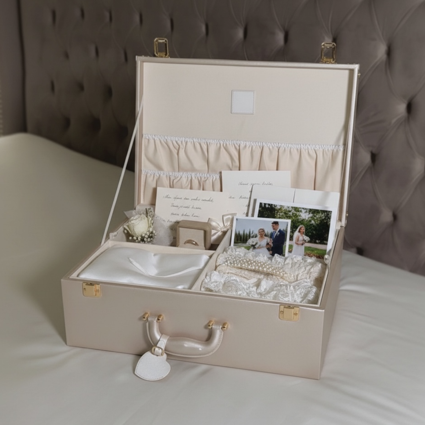 Large memory keepsake box from Inwords Gifting, a Memory Keepsafe with a decorative design for storing cherished mementos.