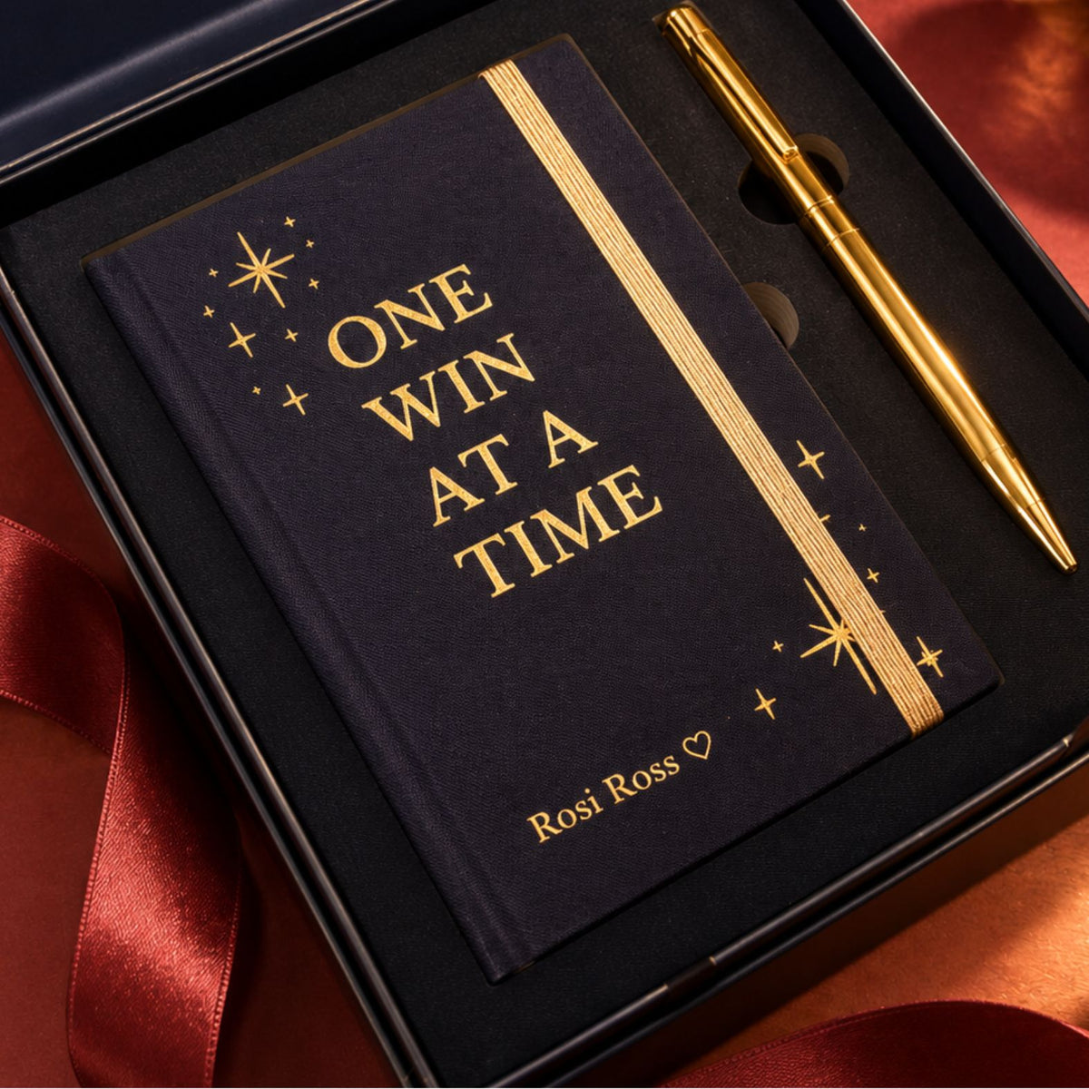 Christmas Edition gift set by Inwords Gifting featuring motivational "One Win at a Time" message with festive packaging.