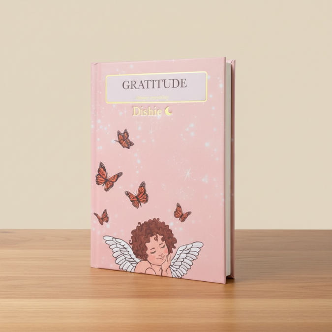 Inwords Gifting gratitude journal titled "Sunshine for the Soul," featuring a hardcover notebook with a bright, uplifting cover design.