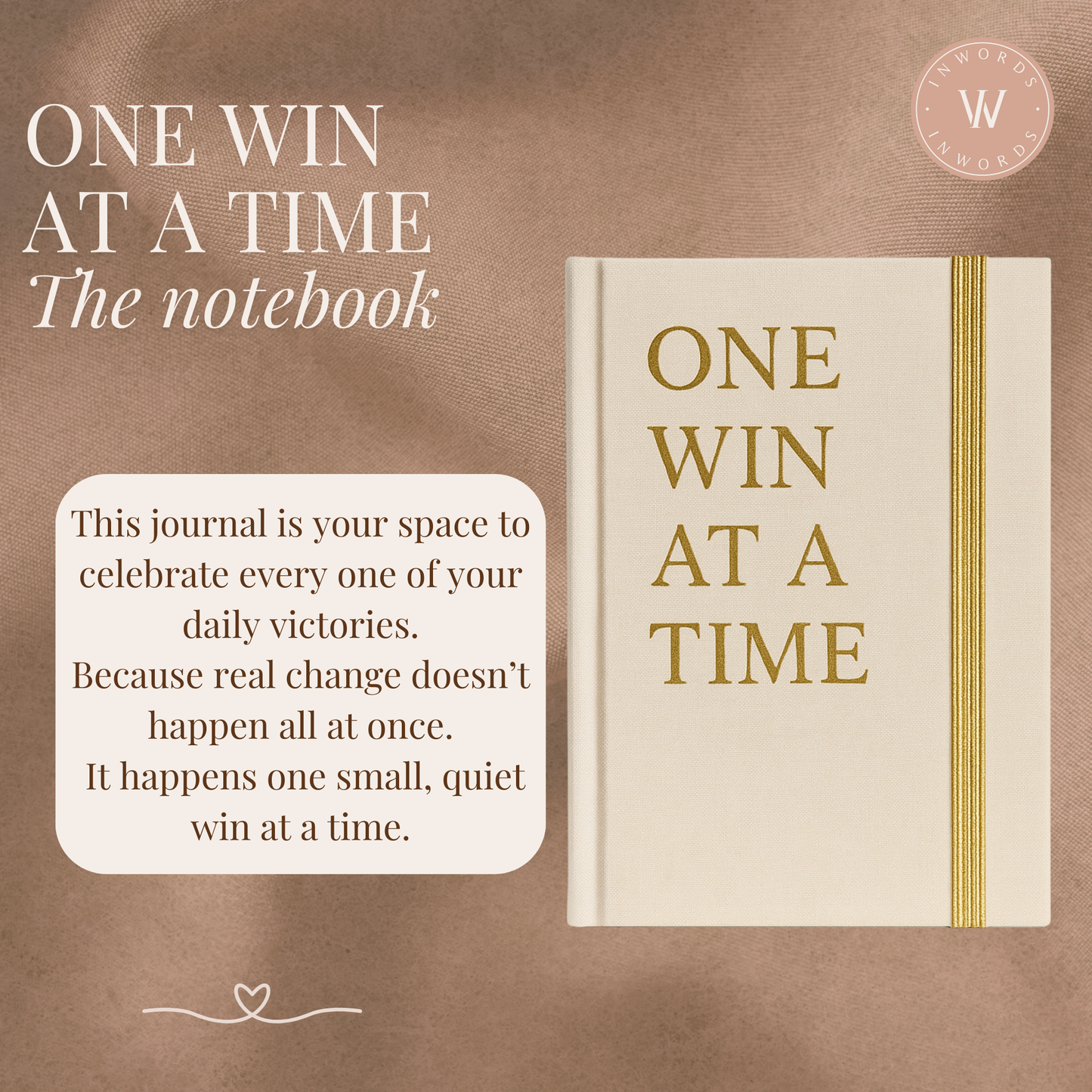 One Win at a Time Notebook | The Power of Small Wins | Pre-Order Now
