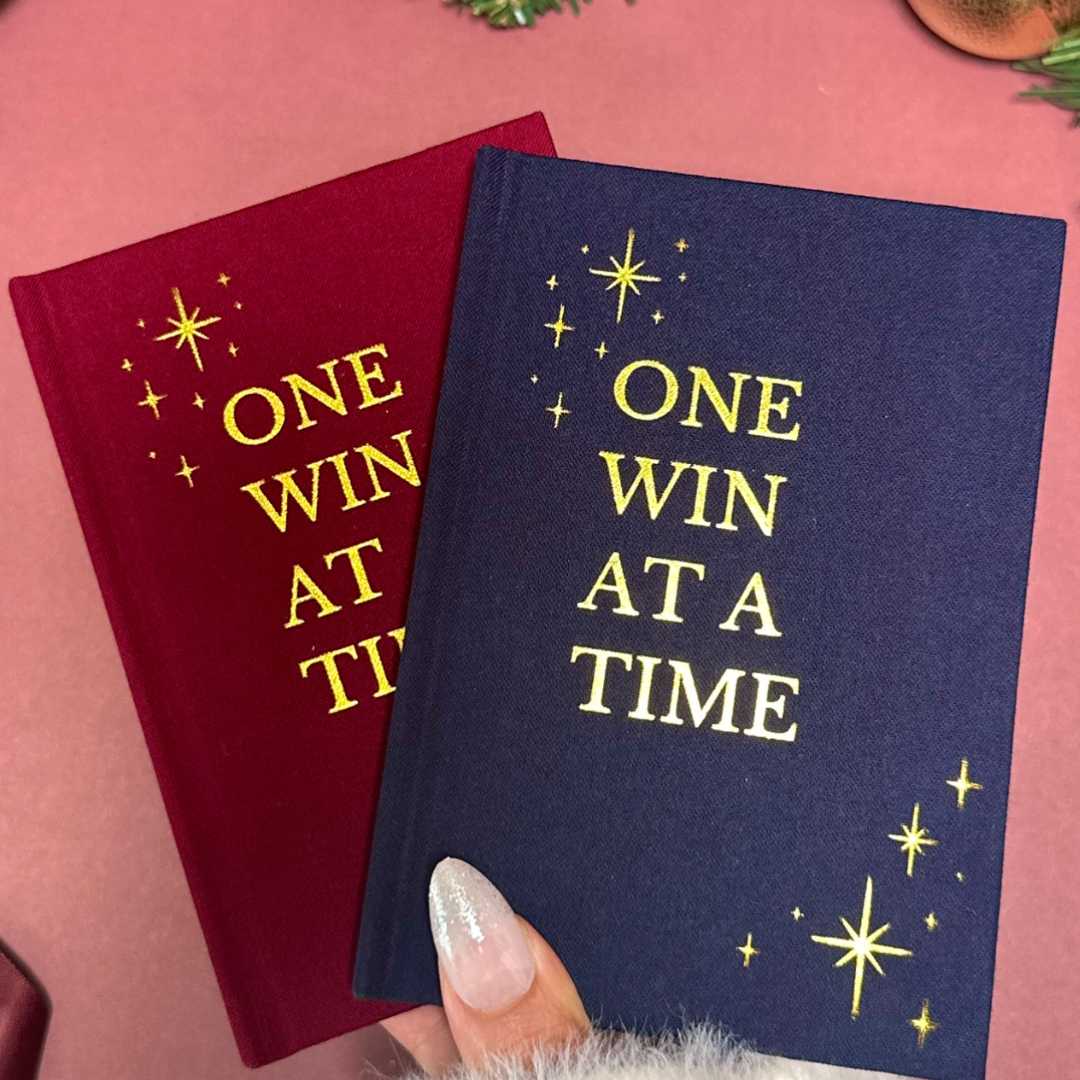 Limited edition One Win at a Time Star Edition gift set by Inwords Gifting, featuring festive packaging and contents.