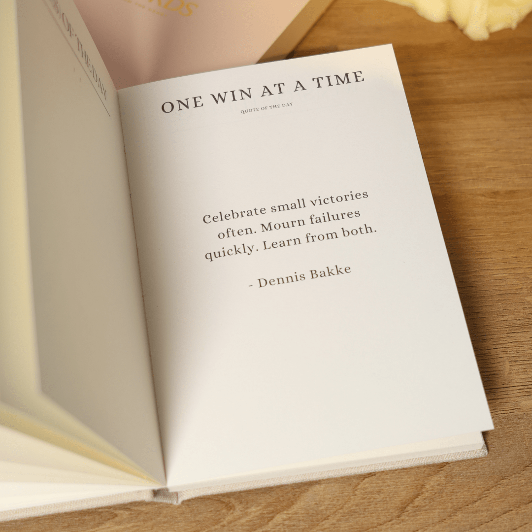 One Win at a Time Notebook | The Power of Small Wins - Inwords