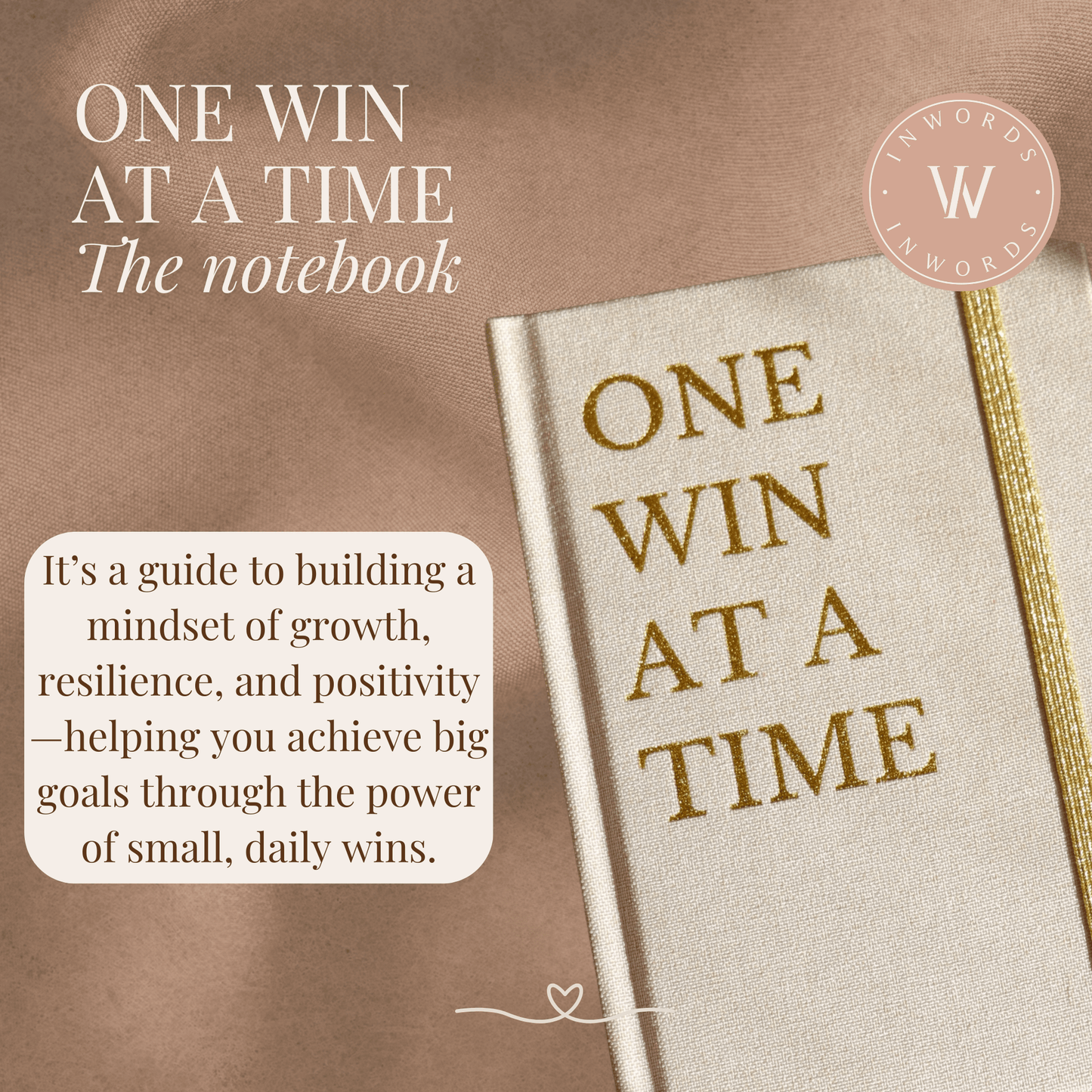 One Win at a Time Notebook | The Power of Small Wins - Inwords
