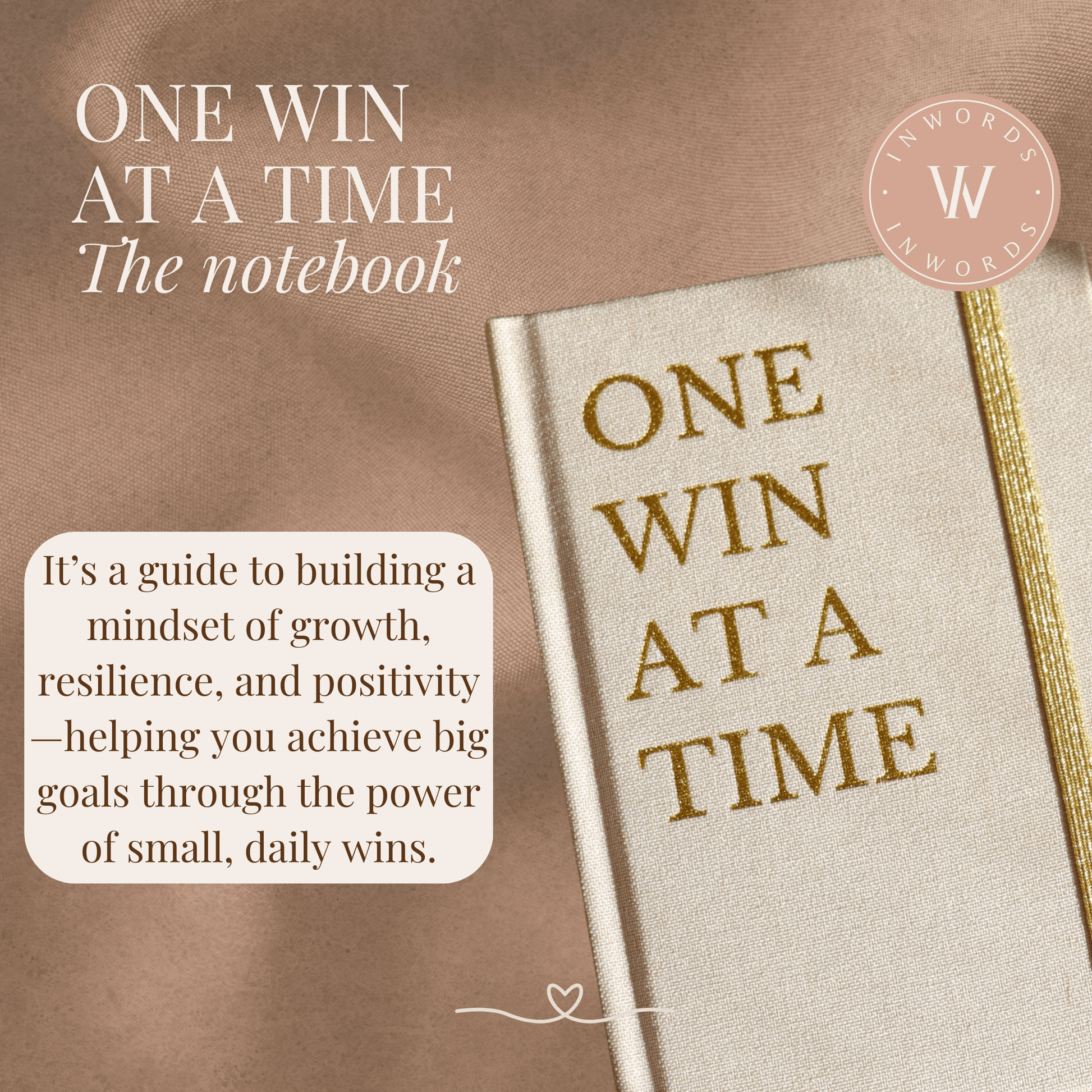 One Win at a Time Notebook | The Power of Small Wins - Inwords