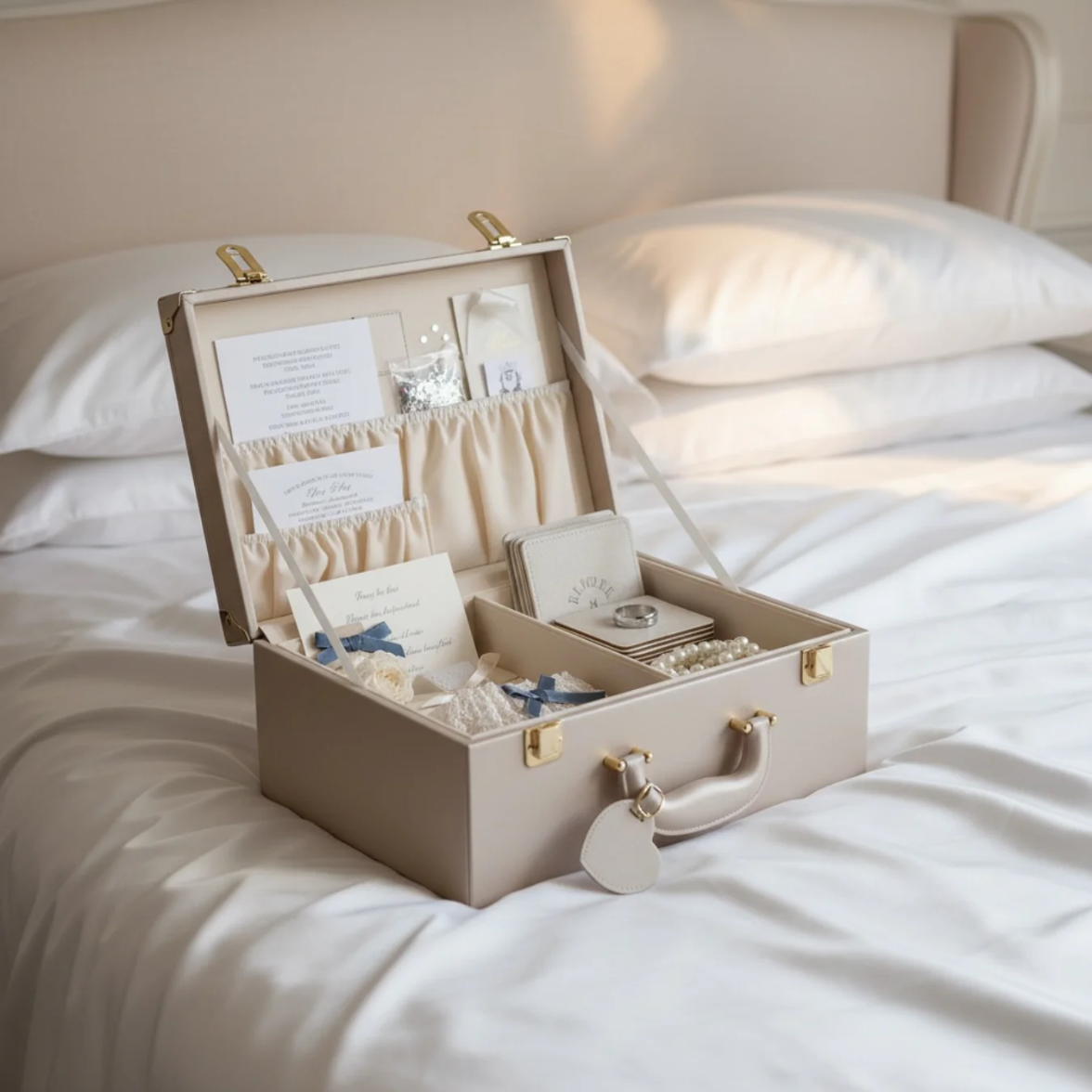 Large Inwords Gifting Memory Keepsafe Keepsake Box with personalized design, perfect for storing cherished mementos