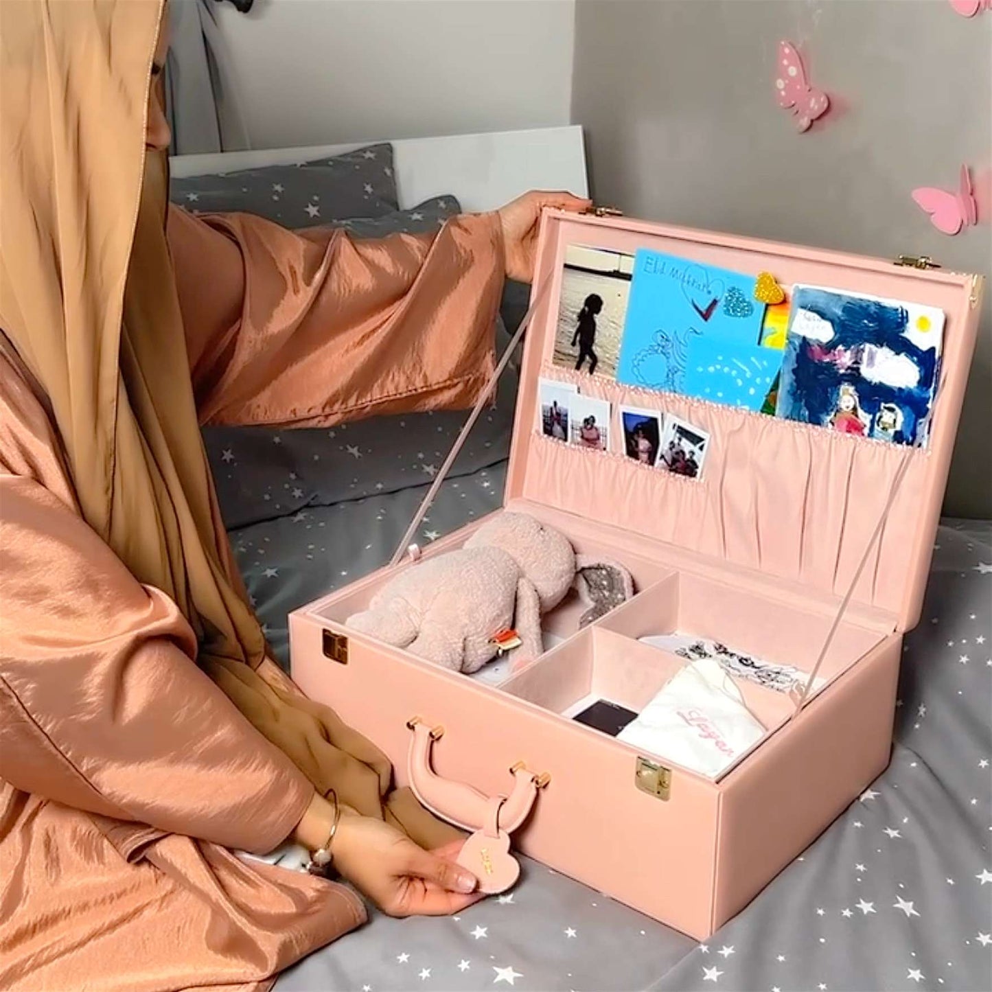 Personalized Memory Keepsafe Box Large | Forever Memory Box - Inwords