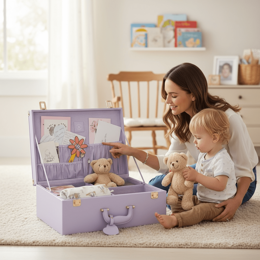 Personalized Memory Keepsafe Box Large | Forever Memory Box - Inwords