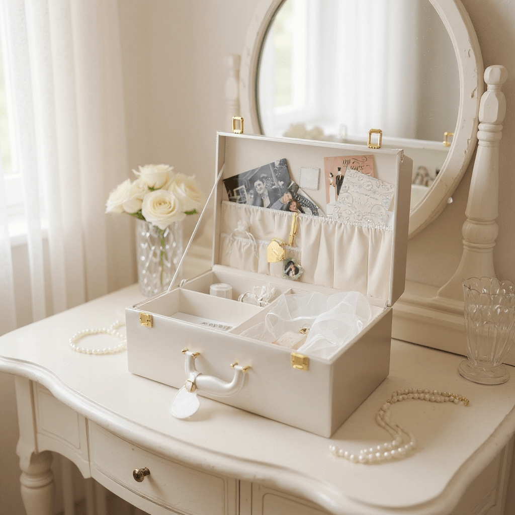 Personalized Memory Keepsafe Box Petite | Forever Memory Box - Inwords